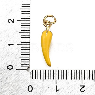 Brass Enamel Pendants KK-Z100-10G-02-1