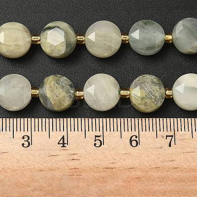 Natural Green Rutilated Quartz Beads Strands G-C116-A145-01-1