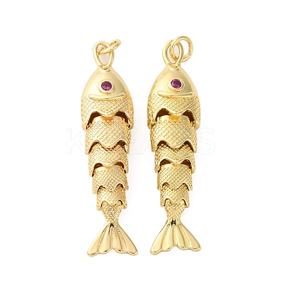 Rack Plating Brass Micro Pave Cubic Zirconia Pendants LS-KK-M309-38D-G-1