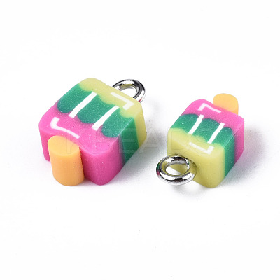 Handmade Polymer Clay Charms CLAY-T016-56-1