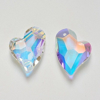 K9 Glass Rhinestone Pendants X-GLAA-F083-01B-05-1