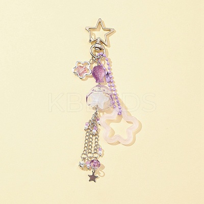 Acrylic & Glass Pendant Keychains KEYC-FZ00005-1