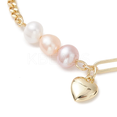 Brass Charm Bracelets BJEW-JB13362-1