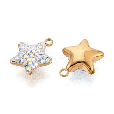 Ion Plating(IP) 201 Stainless Steel Charms STAS-N109-216B-G-1