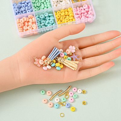 DIY Charms Jewelry Set Making Kit DIY-YW0005-35-1