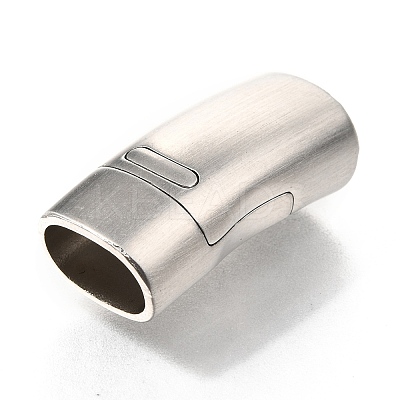Tarnish Resistant 304 Stainless Steel Magnetic Clasps with Glue-in Ends LS-STAS-C020-07P-1