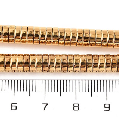 Electroplated Synthetic Non-magnetic Hematite Beads Strands G-H027-G01-05-1