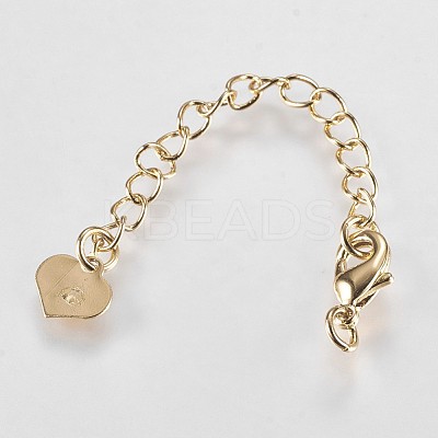 Long-Lasting Plated Brass Chain Extender KK-K210-05G-1