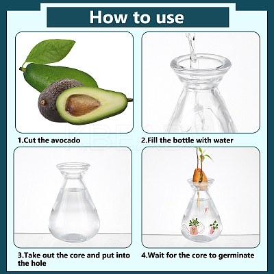 Empty Glass Diffuser Bottle for Aromatherapy AJEW-WH0752-132-1
