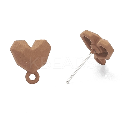 Spray Painted Alloy Stud Earrings Findings LS-FIND-I015-E08-1