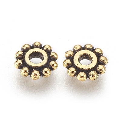 Gear Tibetan Style Alloy Spacer Beads LS-GAB145-1