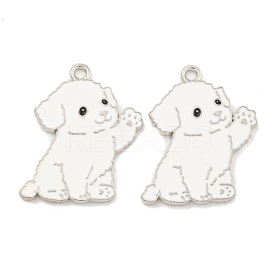 Rack Plating Alloy Enamel Pendants ENAM-Z014-01P-011-1
