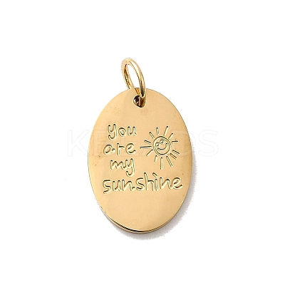 304 Stainless Steel Pendants STAS-B102-09D-G-1