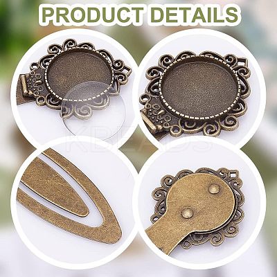 DIY Blank Dome Bookmark Making Kit DIY-NB0007-61-1