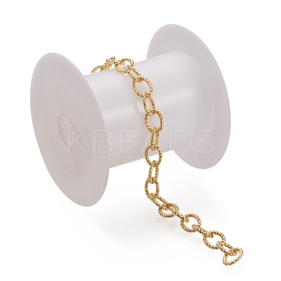 Brass Textured Cable Chains CHC-K010-02G-1