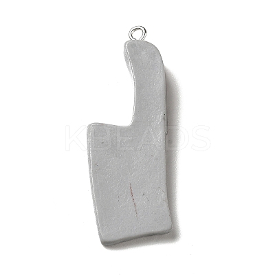 Opaque Resin Pendants RESI-A019-02E-1