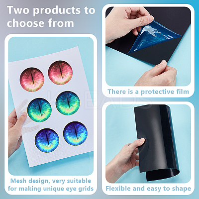 10Pcs 2 Styles PVC Plastic Sheets AJEW-OC0005-73B-1