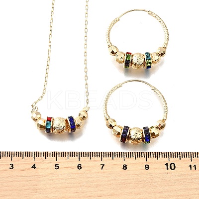 Bohemia Brass Jewelry Set SJEW-F224-02G-1