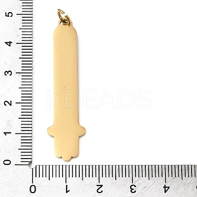 304 Stainless Steel Enamel Pendants STAS-F335-01B-1