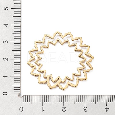 304 Stainless Steel Hollow Pendants STAS-Q313-02G-1