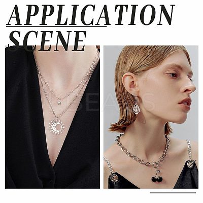 20Pcs 10 Style 201 Stainless Steel Pendants STAS-SC0004-38-1
