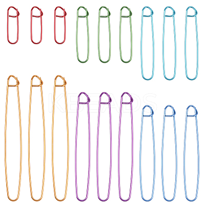 6Pcs Aluminum Stitch Holder AJEW-SP0003-80-1