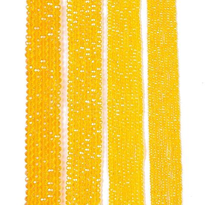Electroplate Glass Beads Strands EGLA-A044-T4mm-A05-1