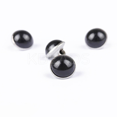 Resin Shank Buttons BUTT-WH0016-04G-17-1