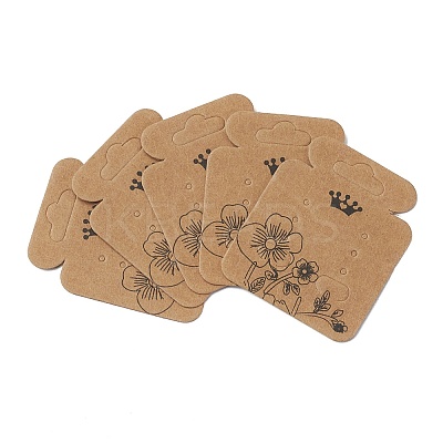 Kraft Paper Earring Display Cards CDIS-D005-02-1