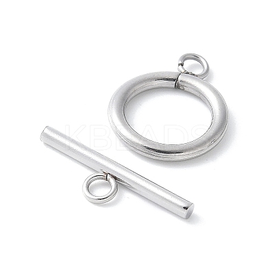 304 Stainless Steel Toggle Clasps STAS-F040-40D-P-1