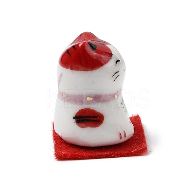 Lucky Cat Ceramic Display Decorations DJEW-G048-01E-1