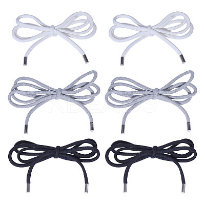 6Pcs 3 Colors Cotton Replacement Drawstring Cords AJEW-CA0004-37-1