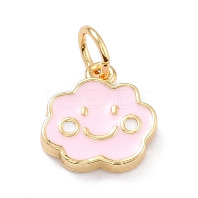 Real 18K Gold Plated Brass Charms KK-L206-007A-G-1