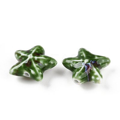 Handmade Porcelain Beads PORC-N008-09K-1