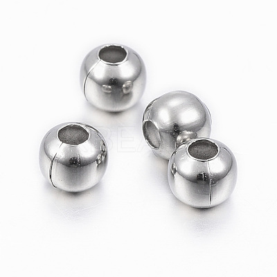 Tarnish Resistant 304 Stainless Steel Beads STAS-H396-C-08P-1