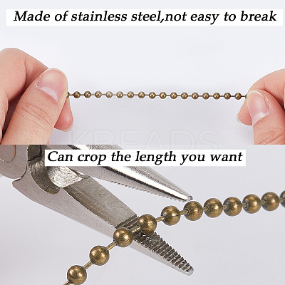 Alloy Ceiling Fan Pull Chain Extenders FIND-WH0290-21AB-1