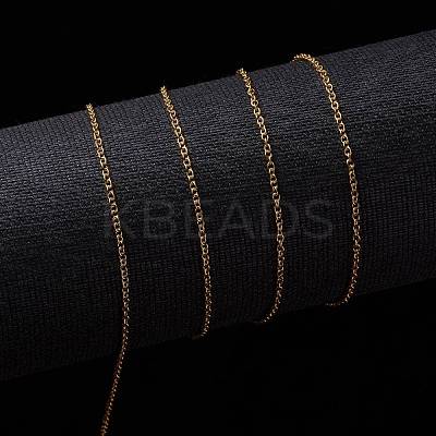 3.28 Feet Ion Plating(IP) 304 Stainless Steel Cable Chains X-CHS-H009-25G-1