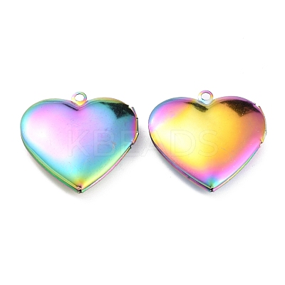 304 Stainless Steel Locket Pendants STAS-O147-02A-1