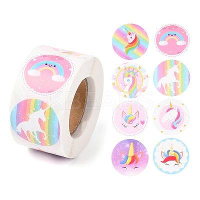 8 Styles Horse Paper Stickers DIY-L051-008-1