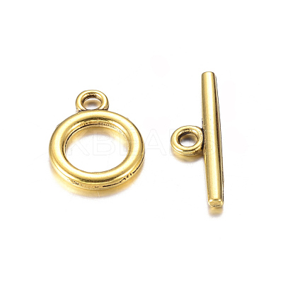 Alloy Toggle Clasps TIBE-EA774Y-AG-NR-1