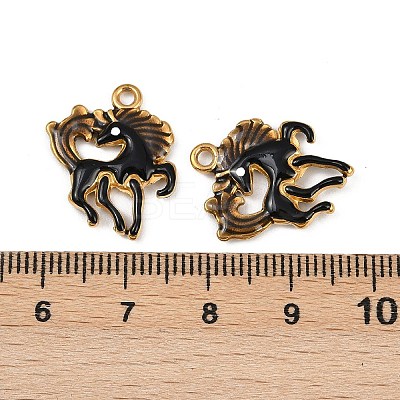 304 Stainless Steel Enamel Pendants STAS-Z140-02G-02-1