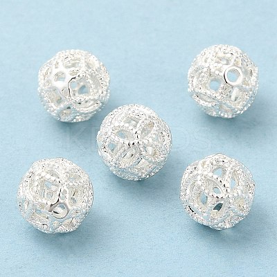 Eco-Friendly Rack Plating Brass Beads KK-A186-05S-1