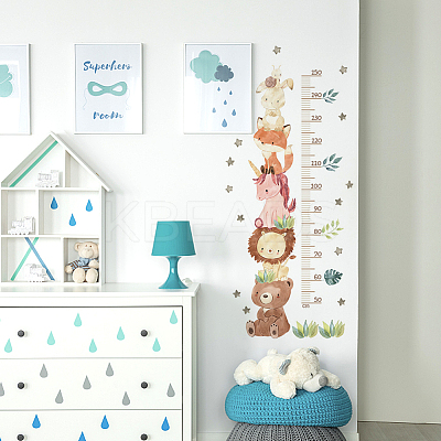 PVC Height Growth Chart Wall Sticker DIY-WH0013-67-1