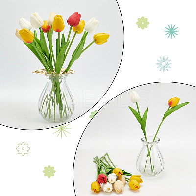 3Pcs Stainless Steel Flower Arrangement Insert Lids with 6Pcs Alligator Hair Clip Findings FIND-WR0011-48B-1