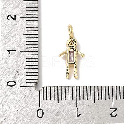 Brass Micro Pave Cubic Zirconia Pendants ZIRC-I356-17G-A02-1