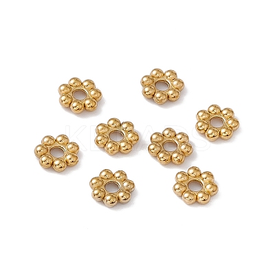 Ion Plating(IP) 304 Stainless Steel Daisy Spacer Beads STAS-G291-01A-G-1