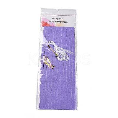 DIY Tissue Paper Tassel Kits DIY-A007-A05-1