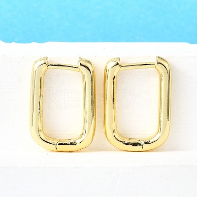 Brass Huggie Hoop Earrings LS-EJEW-F245-04G-A-1
