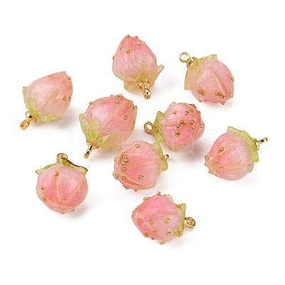 Handmade Flower Epoxy Resin Pendants LS-KY-S163-103D-1