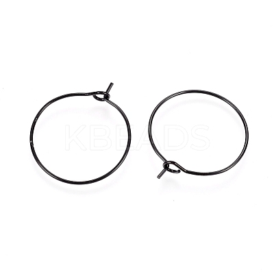 316L Surgical Stainless Steel Hoop Earring Findings STAS-D164-05B-1